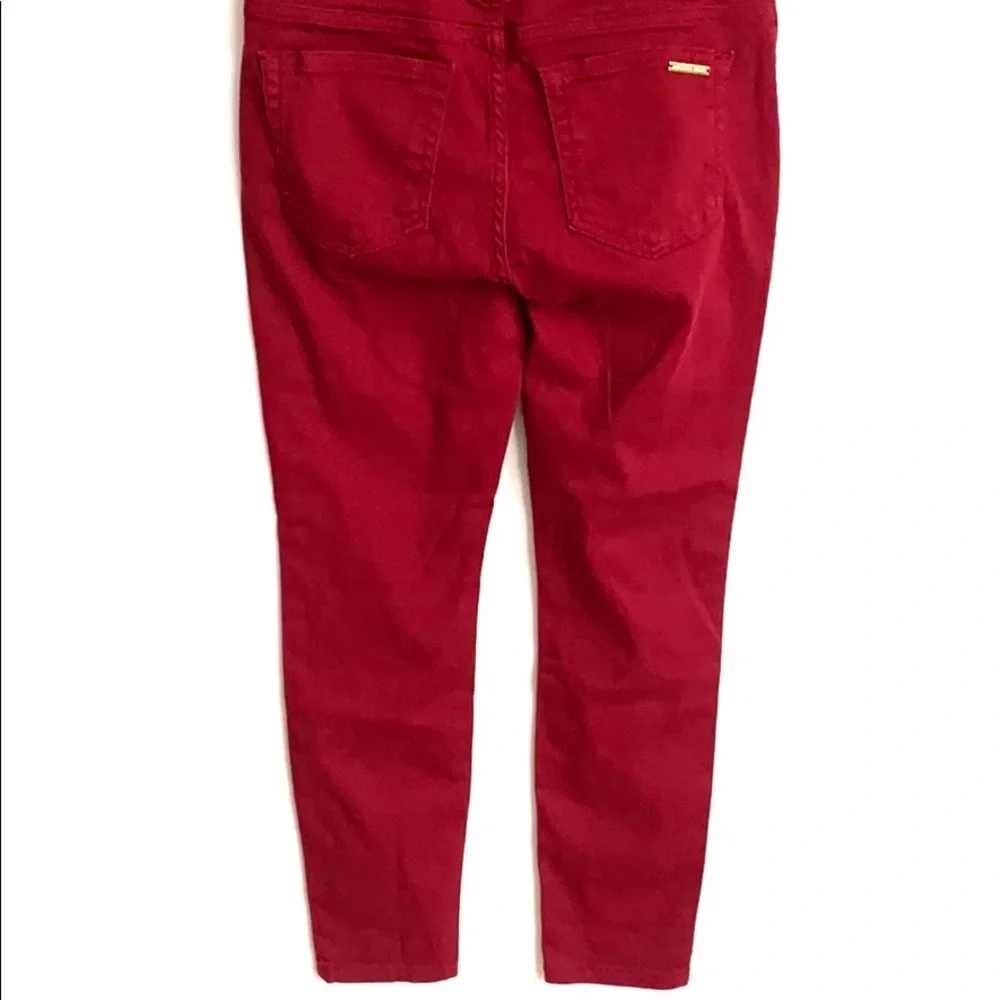 Michael Kors Maroon Izzy Ankle Skinny Jeans, Sz‎ 2
